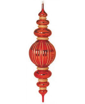 Jumbo Finials - Red, Gold or silver (set of 4)