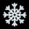 LED Ropelight Snowflakes with White Lights