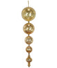 Mercury Ball Finial Ornaments - Red, Gold or Silver (set of 2)