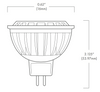 Brilliance LED MR16 Low Voltage Dimmable Ecostar Lamp 4 watt