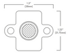 Brilliance LED Mini Beam LED Lamp and Fixture with stake and shield