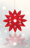 Acrylic Stars 9" RED and CLEAR (set of 4)