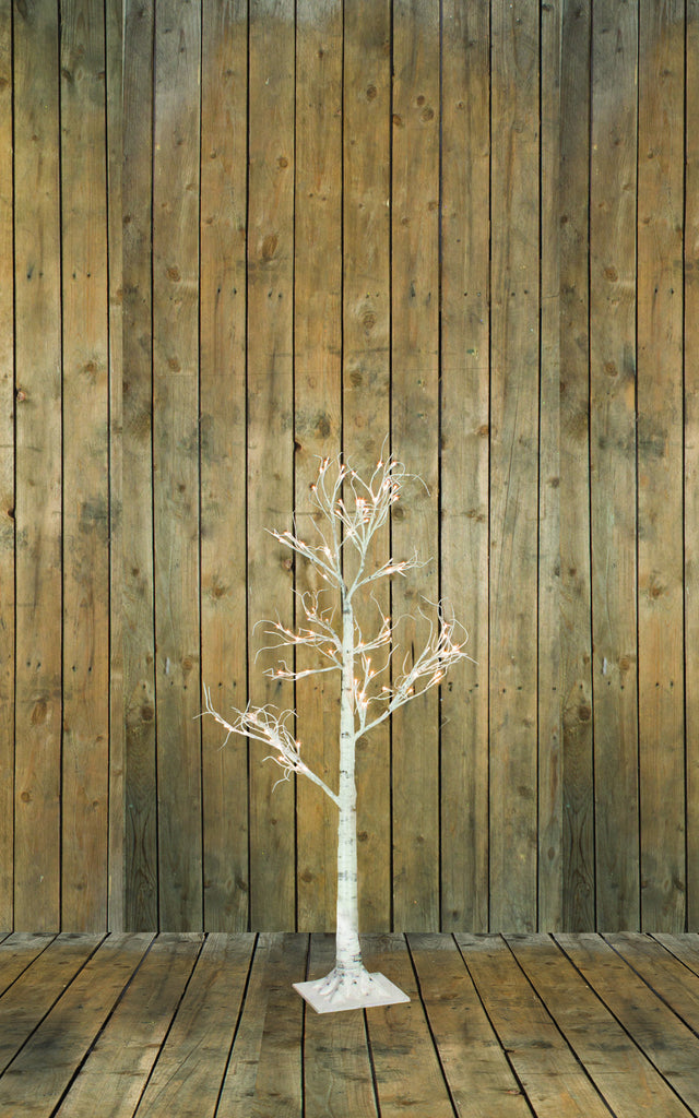 Birch Tree, with LED Warm White lights, low voltage