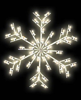 Pole Mount - 3' Deluxe Ice Snowflake