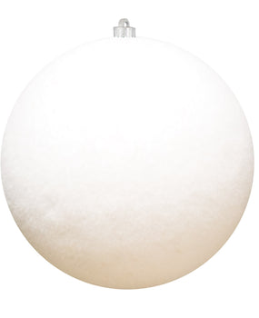 Flocked Round - Red or White (Set of 12 in 4 sizes)