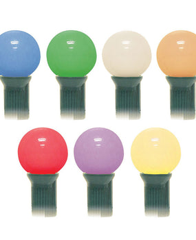 LED G40 Opaque Bulbs E17 Base(Case of 25) 7 Colors