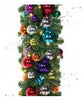 Jewel Tone Garland with LED mini lights, 10' section