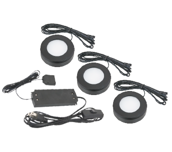 MVP-3 Line Voltage (3 Puck Kit) Available in Black, Nickel or White