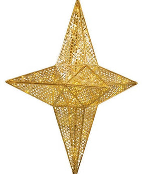 Patterned Tree Top Star Lit