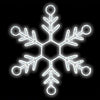 LED Ropelight Snowflakes with White Lights