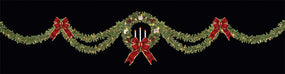 Three Candle Skyline with 60" Wreath
