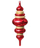 Finial Ornament 23" Red, Silver or Gold (Set of 4)