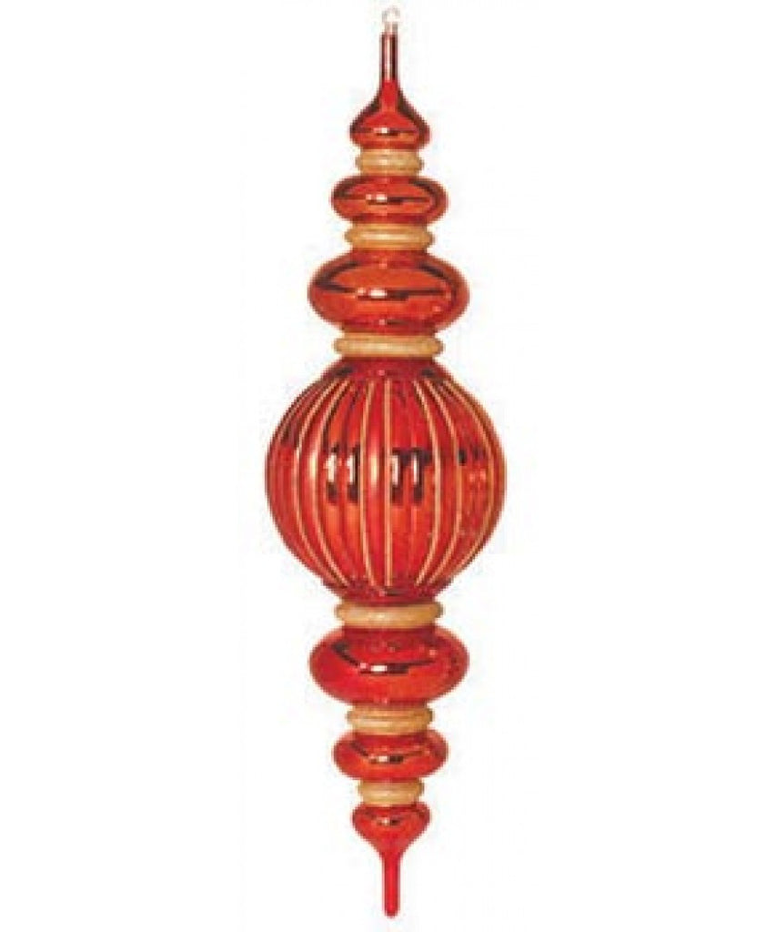 Jumbo Finials - Red, Gold or silver (set of 4)