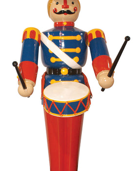 Fiberglass Toy Soldier Drumming 75"