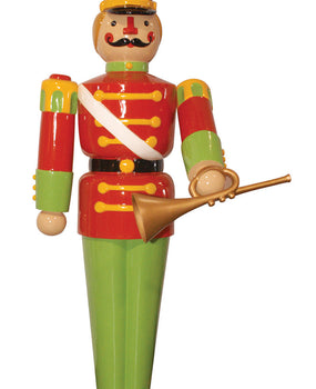 Fiberglass Toy Soldier Trumpeting 75"