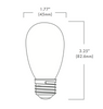 Brilliance LED Dimmable S14 Edge Filament Lamp