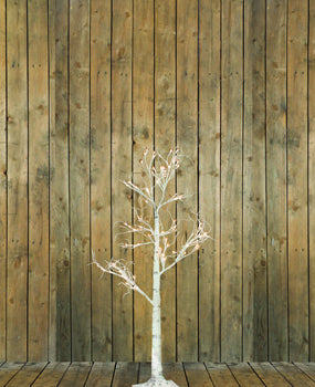Birch Tree, with LED Warm White lights, low voltage