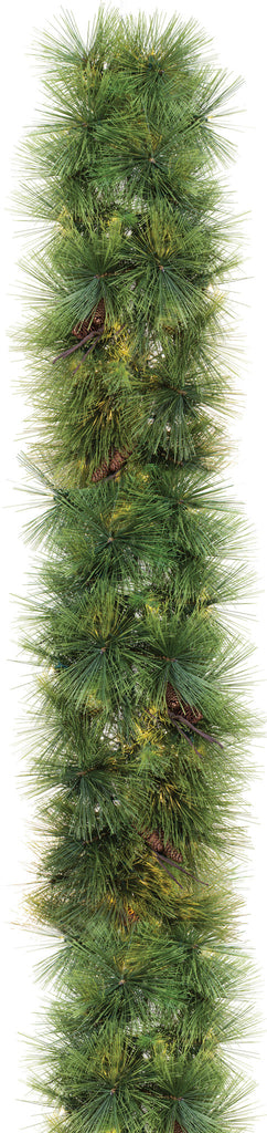 Bristle Pine Garland - 10' Sections (lit or unlit)