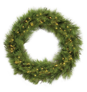 Bristle Pine Wreath - 3' - 4' sizes with LED lights