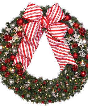 Candy Cane Wreath - 3' to 8' Sizes