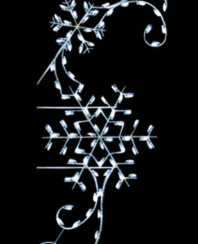 Pole Mount - 8' Classic Winter Snowflake