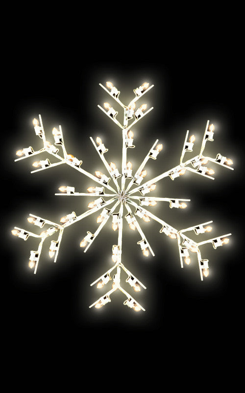 Pole Mount - 3' Deluxe Ice Snowflake