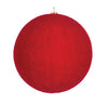 Flocked Round - Red or White (Set of 12 in 4 sizes)