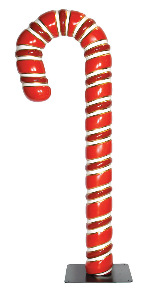 Giant Fiberglass Candy Cane Display with Base