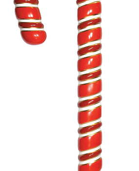 Giant Fiberglass Candy Cane Display with Base