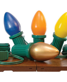 Giant Plug & Cord for Giant Fiberglass Bulbs, Connects 3 Bulbs