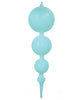 Designer Glass Finial Ornaments (Set of 6) 2 sizes in 14 colors