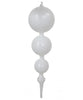 Designer Glass Finial Ornaments (Set of 6) 2 sizes in 14 colors