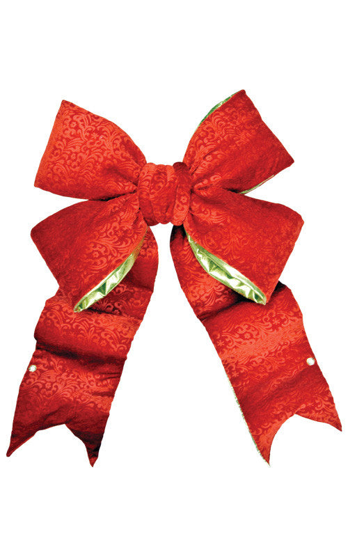 Red Brocade Bow