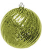 Mercury Round Swirl Ornaments - 7 Colors (set of 12)