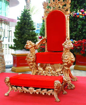 Ornate Santa Chair and Optional Ottoman