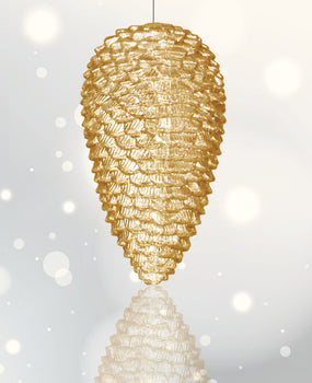 Pine Cones- Gold or Silver (2 sizes)