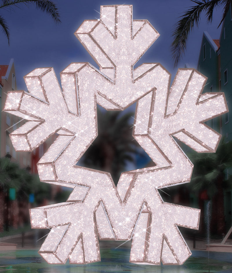 Regal Illuminated Snowflake LED Display - Warm or Cool White