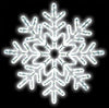LED Ropelight Snowflakes with White Lights