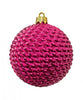 Woven Shiny Ornaments - 6 Colors in 3 Sizes (sets of 6)