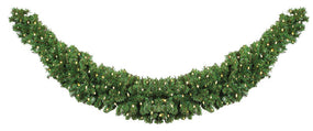 Tapered Mountain Pine Swag Garland - 10' Sections (Lit or Unlit)