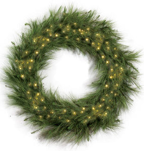 Torrey Pine Wreath - 3' to 4' sizes with LED mini lights