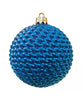 Woven Shiny Ornaments - 6 Colors in 3 Sizes (sets of 6)