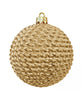 Woven Shiny Ornaments - 6 Colors in 3 Sizes (sets of 6)