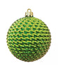 Woven Shiny Ornaments - 6 Colors in 3 Sizes (sets of 6)